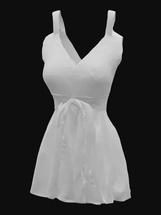 3D model for Floral Sunset Dress