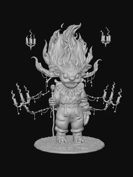 3D model for Lunar Inferno Carnival, #Halloween2025#