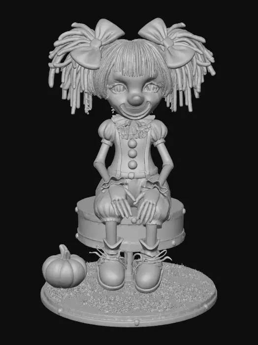 3D model for Harlequin Doll Delight, #Halloween2025#