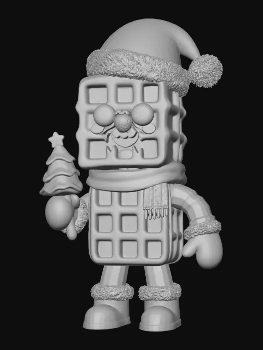 3D model for Waffle Santa's Winter Wonderland, #Christmas2025#