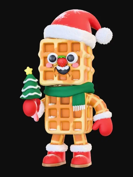 3D model for Waffle Santa's Winter Wonderland, #Christmas2025#