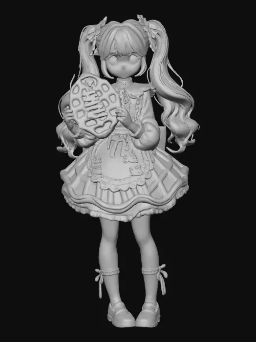 3D model for Christmas Waffle Delight, #Christmas2025#