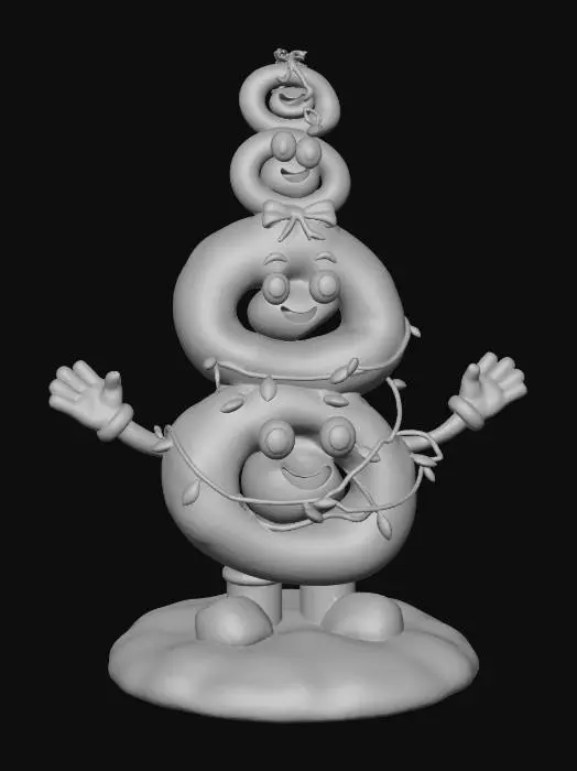 3D model for Peppermint Cheer Stack, #Christmas2025#