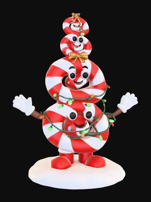 3D model for Peppermint Cheer Stack, #Christmas2025#