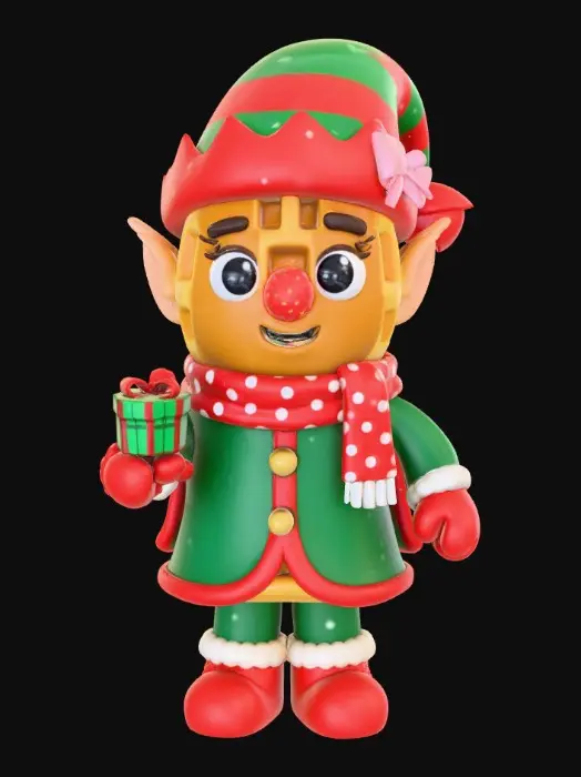 3D model for Waffle Elf Celebration, #Christmas2025#