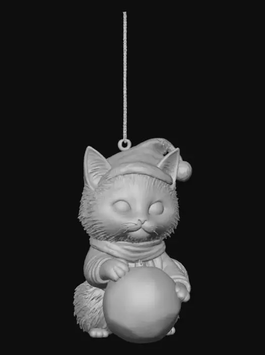 3D model for Santa Paws Ornament, #Christmas2025#