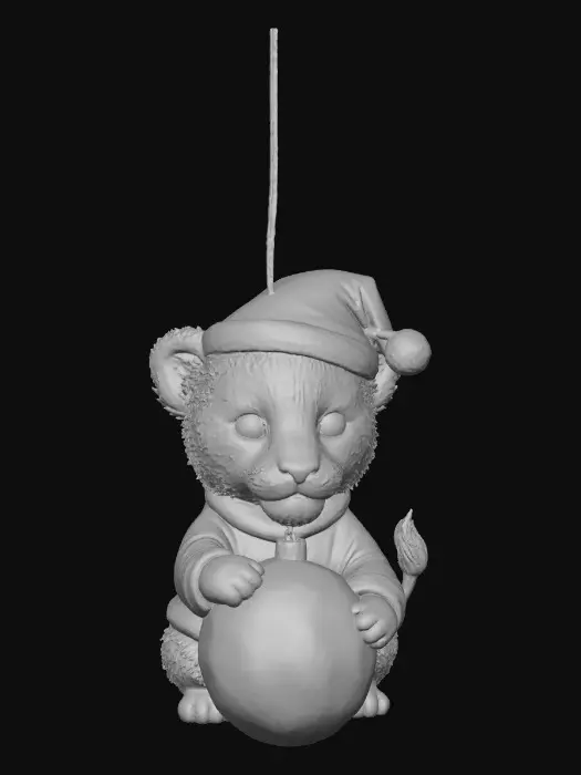 3D model for Festive Cub Ornament, #Christmas2025#