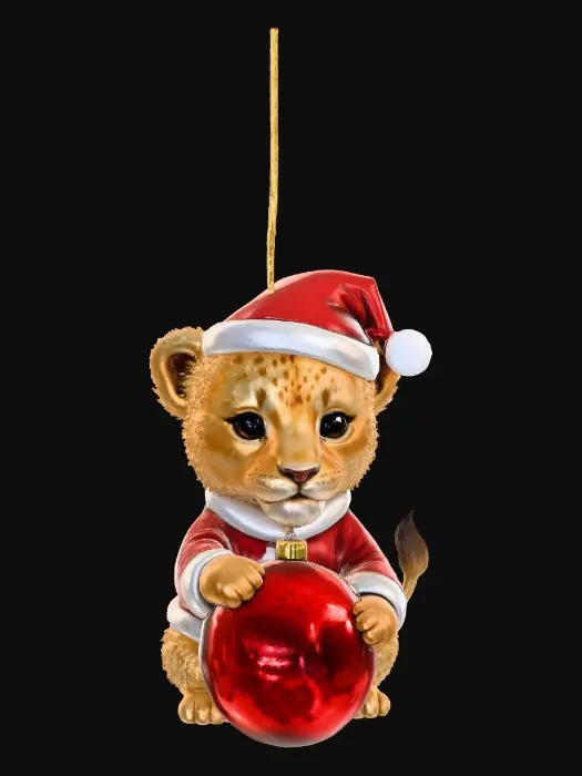 3D model for Festive Cub Ornament, #Christmas2025#
