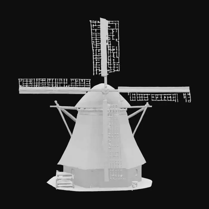 3D model for windmill  [Netherlands] #AroundTheWorld# 