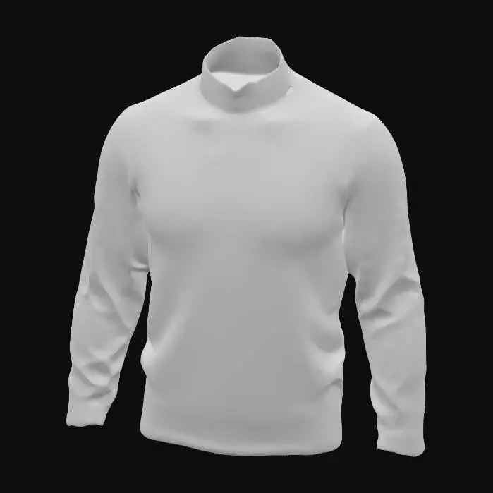 3D model for sweater in brown with stripes and kitten print in black and white, realistic