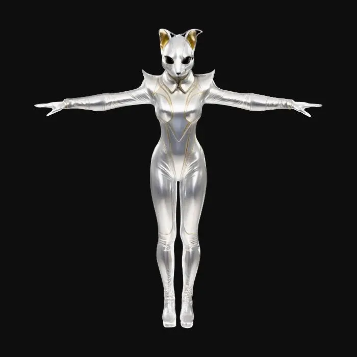 3D model for Feline Glamour Runway #fashionshow#