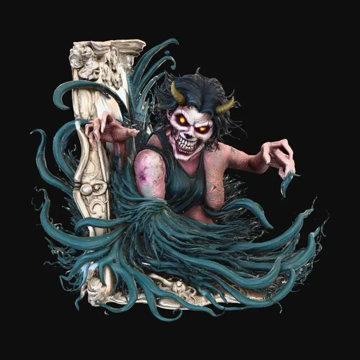 3D model for Demonic Emergence, #Halloween2025#