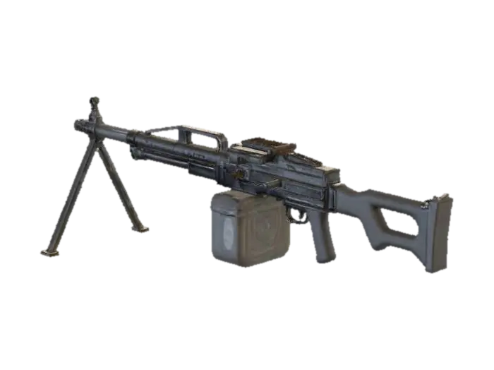 Light Machine Gun - Guns 3D model, vytvořený pomocí AI