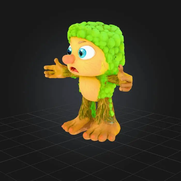 3D model for Tree-Worried Monster