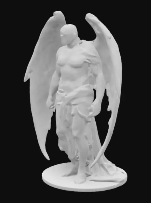 3D model for Kan je een mannelijke corrupte engel maken, Hij moet enorm realistisch zijn, een beetje zoals een Grieks standbeeld. zonder gezicht, doe maar een bivakmuts of een zak over zijn hoofd