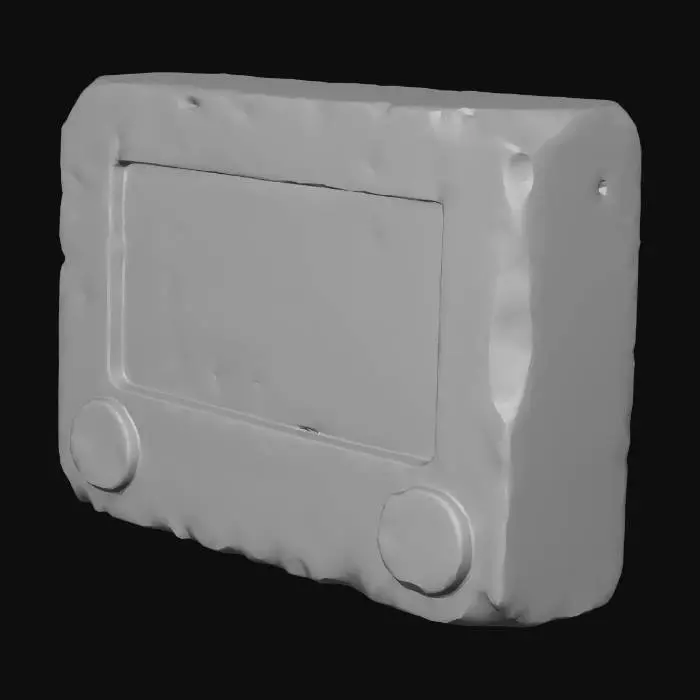 3D model for Stone Etch A Sketch toy