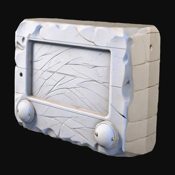 3D model for Stone Etch A Sketch toy