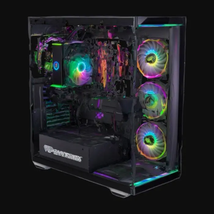 3D model for RGB Gaming PC System