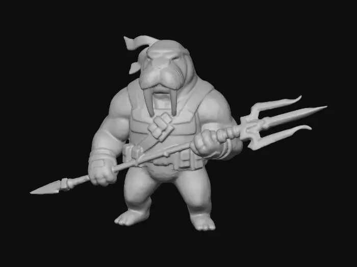 3D model for Walrus Warrior