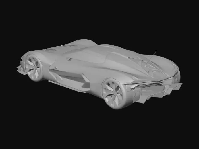 3D model for Futuristic Racer