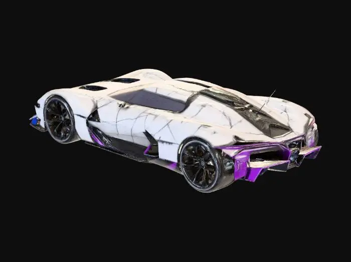 3D model for Futuristic Racer