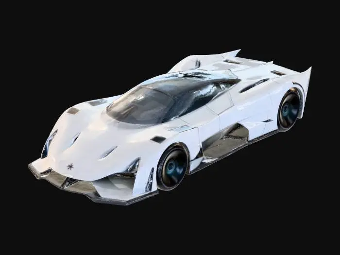 3D model for Futuristic Hypercar