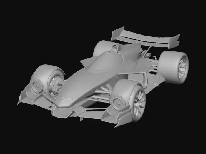 3D model for Futuristic Racer