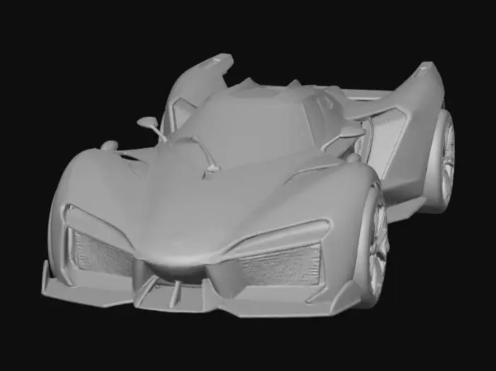 3D model for Red Futuristic Supercar