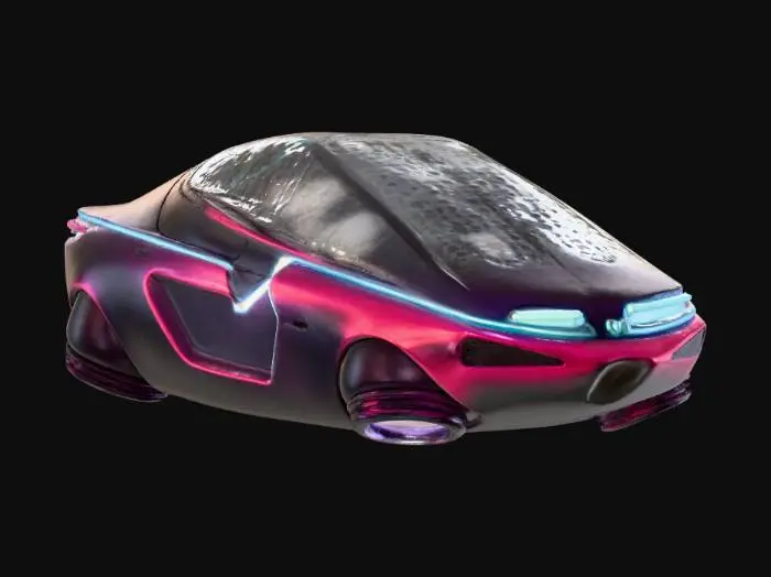 3D model for Futuristic Hovercraft