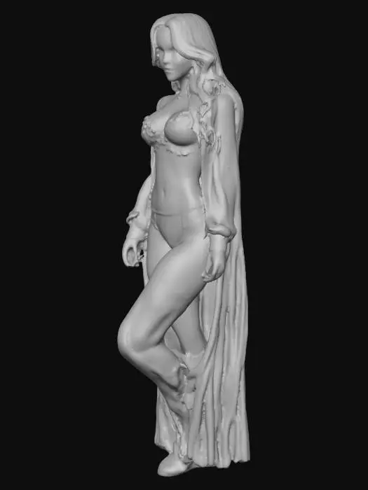 3D model for woman, sexy, light clothing, standing