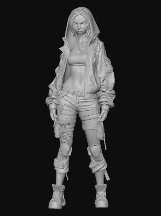 3D model for Neon Warrior