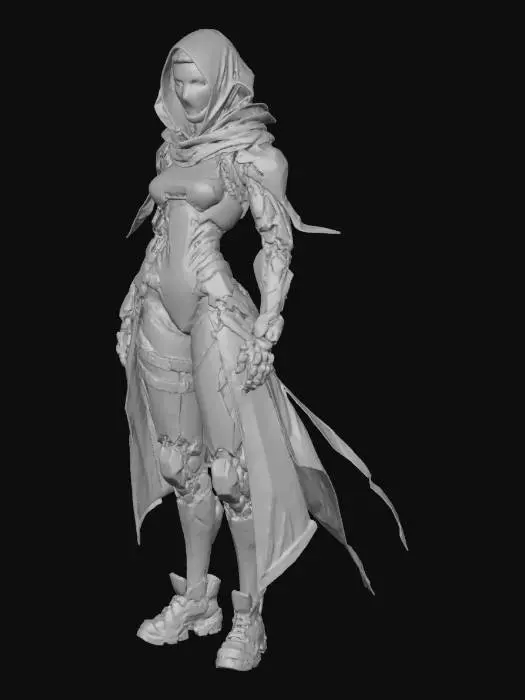 3D model for Cyber Shade Warrior