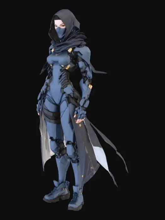 3D model for Cyber Shade Warrior