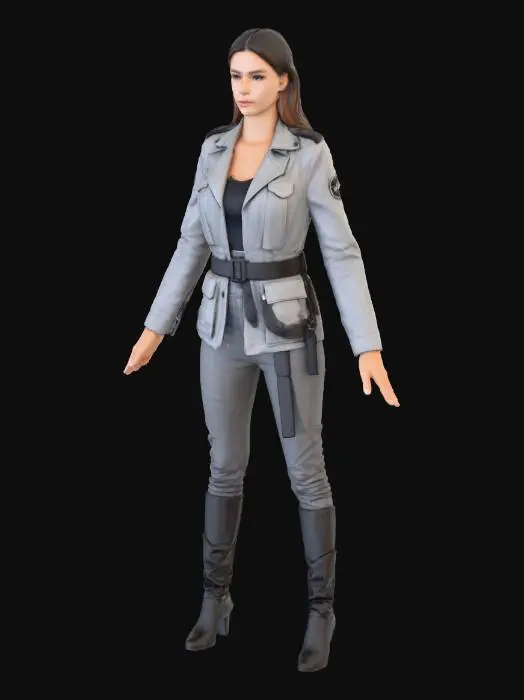 3D model for space officer