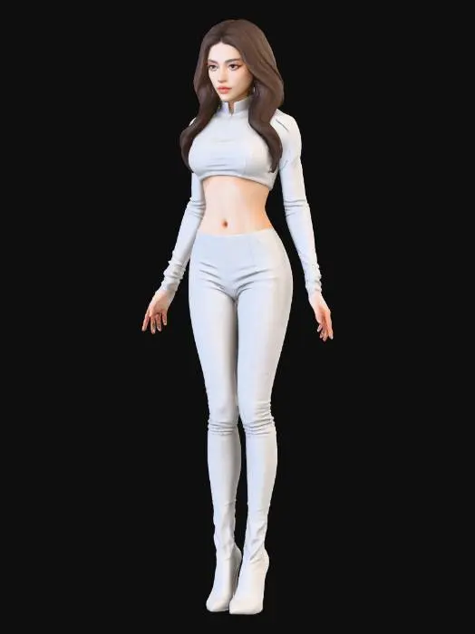 3D model for Elegance in White
