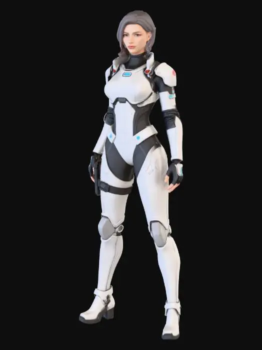 3D model for Futuristic Guardian