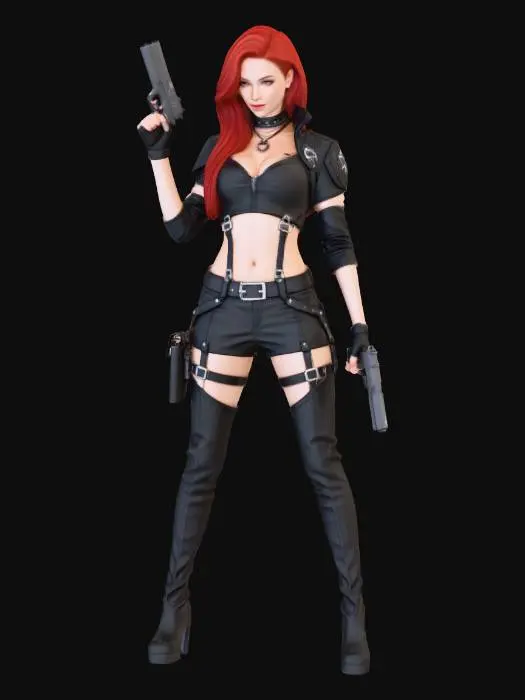 3D model for Neon Assassin