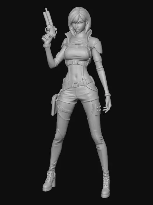 3D model for Neon Assassin