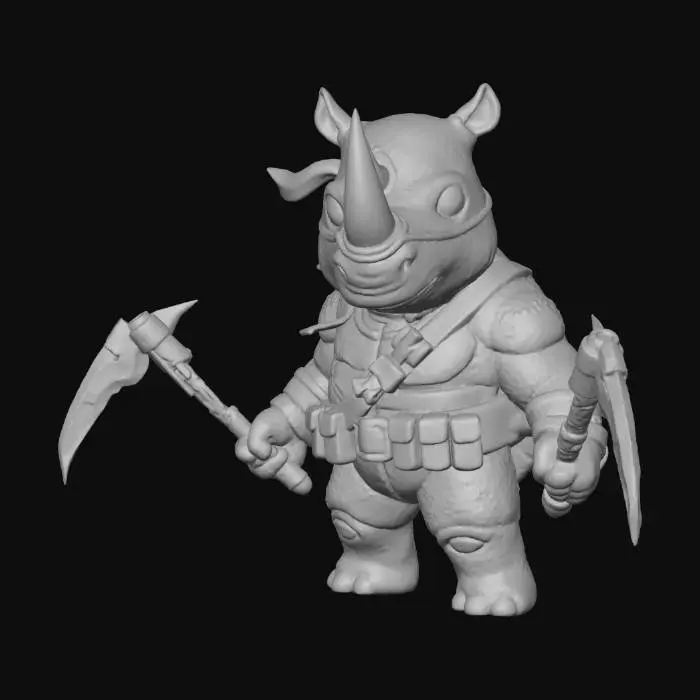 3D model for cyber ninja rhino