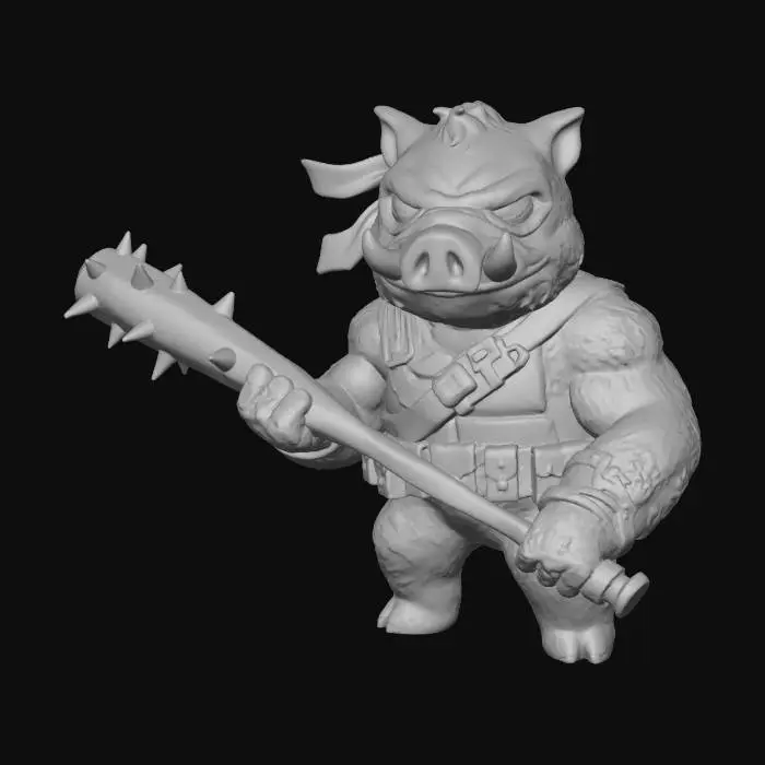 3D model for cyber ninja boar