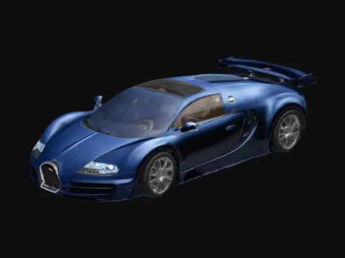 3D model for make me a bugatti veyron with the maximum amount of detail possible and make sure it looks as realistic as the real ones