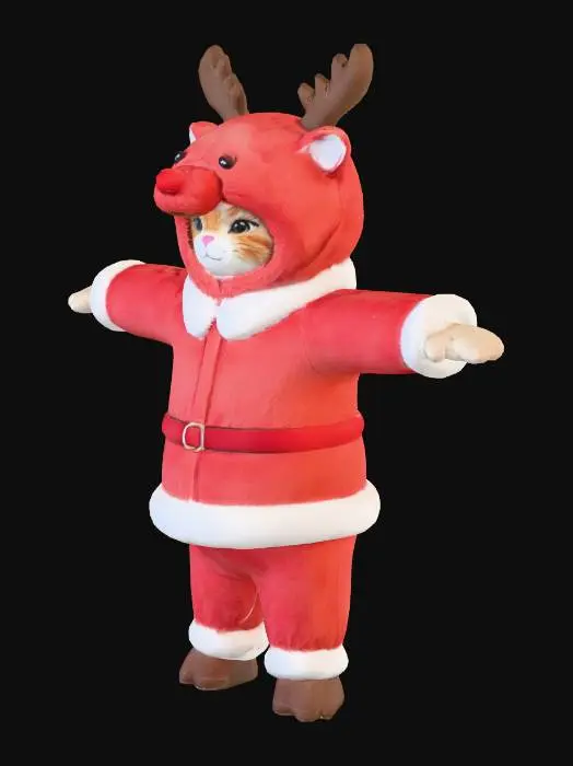 3D model for Reindeer Kitty Costume