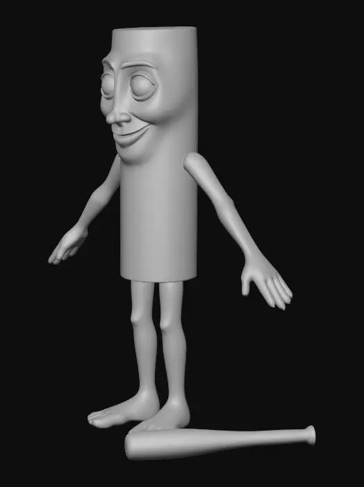 3D model for tung tung sahur
