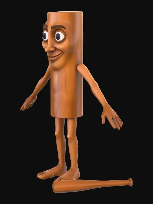 3D model for tung tung sahur