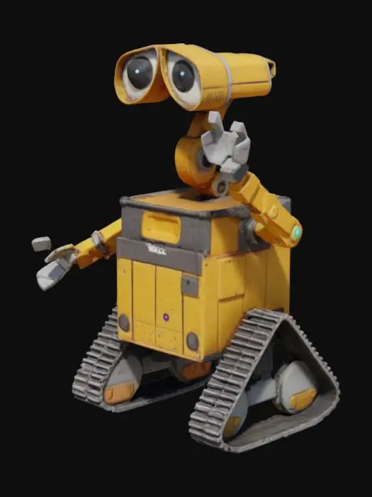 3D model for make a wall e robot with long hands
and also a cute mouth to talk
