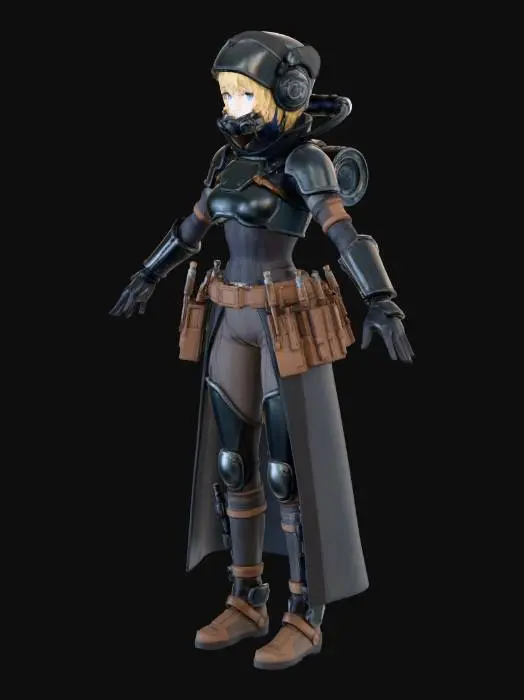 3D model for Stealth Operative