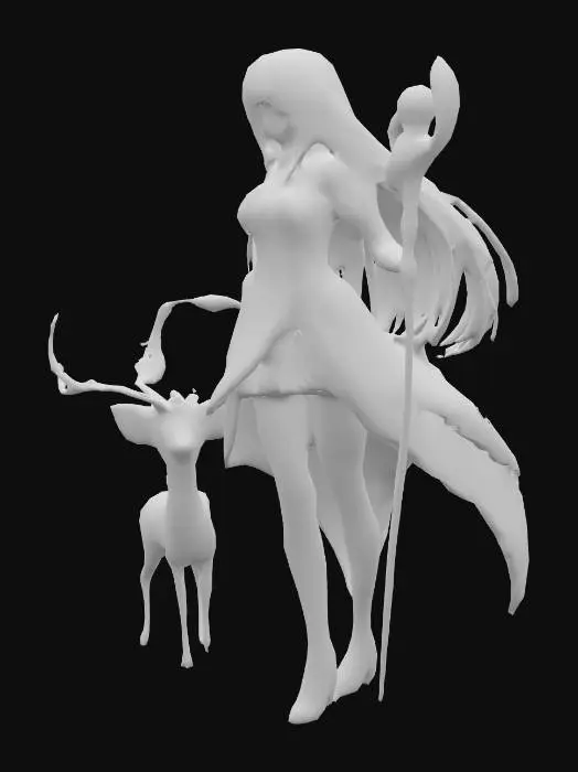 3D model for Astra Vega with her Stardust Fawn