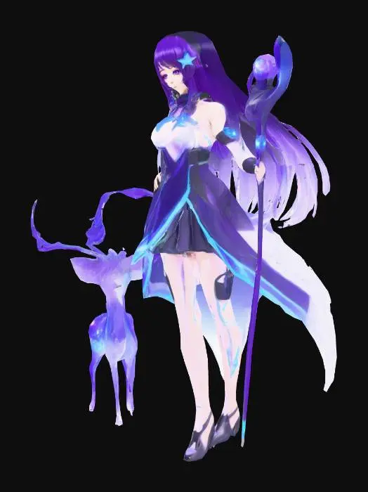 3D model for Astra Vega with her Stardust Fawn