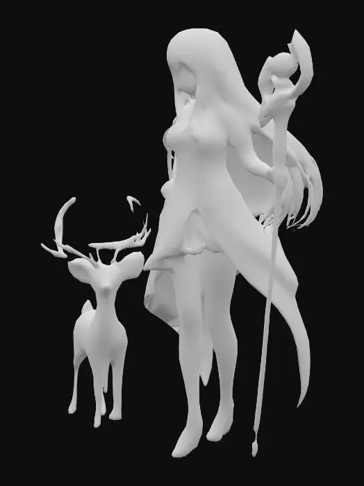 3D model for Astra Vega with her Stardust Fawn