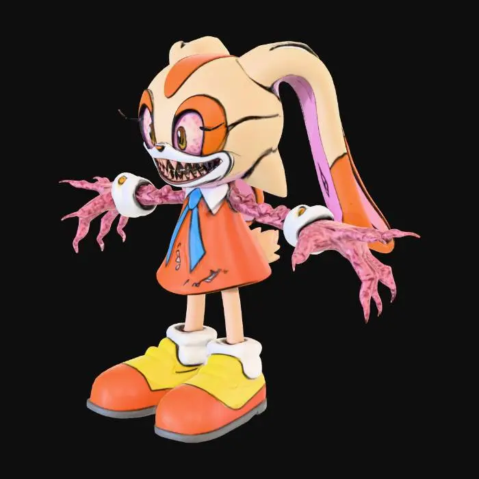 3D model for Creepy Bunny Transformation